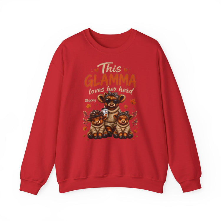 This Grandma, Glamma, Gigi, Mimi, or Any Name Loves Her Herd Sweatshirt | Cute Family, Fall Leaves