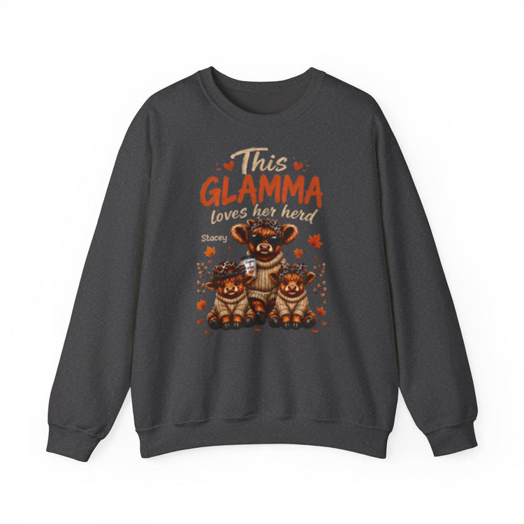 This Grandma, Glamma, Gigi, Mimi, or Any Name Loves Her Herd Sweatshirt | Cute Family, Fall Leaves