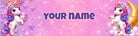 Customizable Unicorn School Supply, or Anything Label