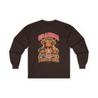 Chenille Patch with Grandma I Love My Herd long sleeve tee | Highland Cow family design
