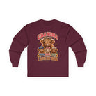 Chenille Patch with Grandma I Love My Herd long sleeve tee | Highland Cow family design