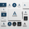 Custom logo design showcase with modern professional brand identity