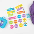 Custom inkjet vinyl name stickers for school supplies and personal belongings