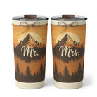 Matching Mr. and Mrs. Tumblers – Mountain Print
