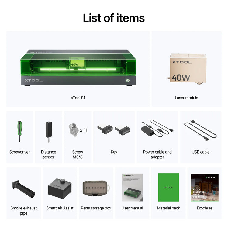 xTool S1 Enclosed Diode Laser Cutter xTool