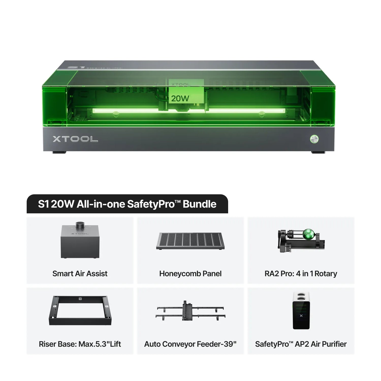 xTool S1 Enclosed Diode Laser Cutter xTool