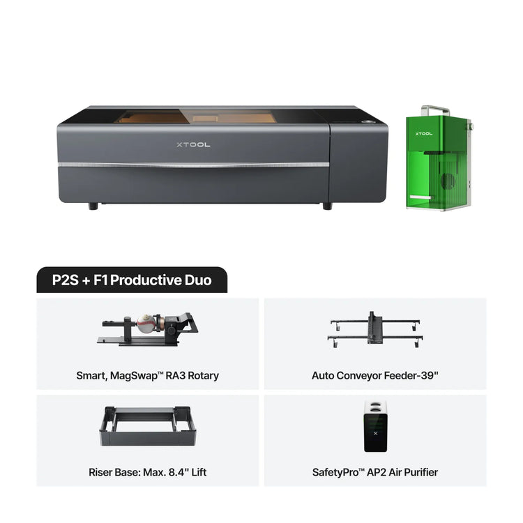 xTool P2S 55W Desktop CO2 Laser Cutter xTool