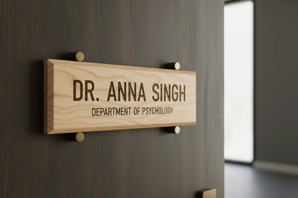 Custom Laser Engraved Name Plate – 2" x 10" Underwood Creations