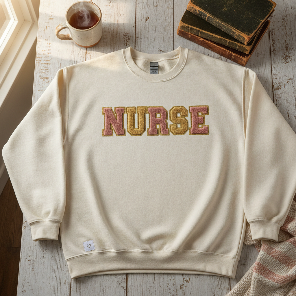 Custom Chenille Patch Sweatshirt