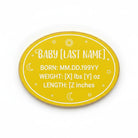 Baby Announcement Sign-Laser Engraved Underwood Creations