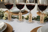 Personalized Laser Cut Wine Glass Name Tags Underwood Creations